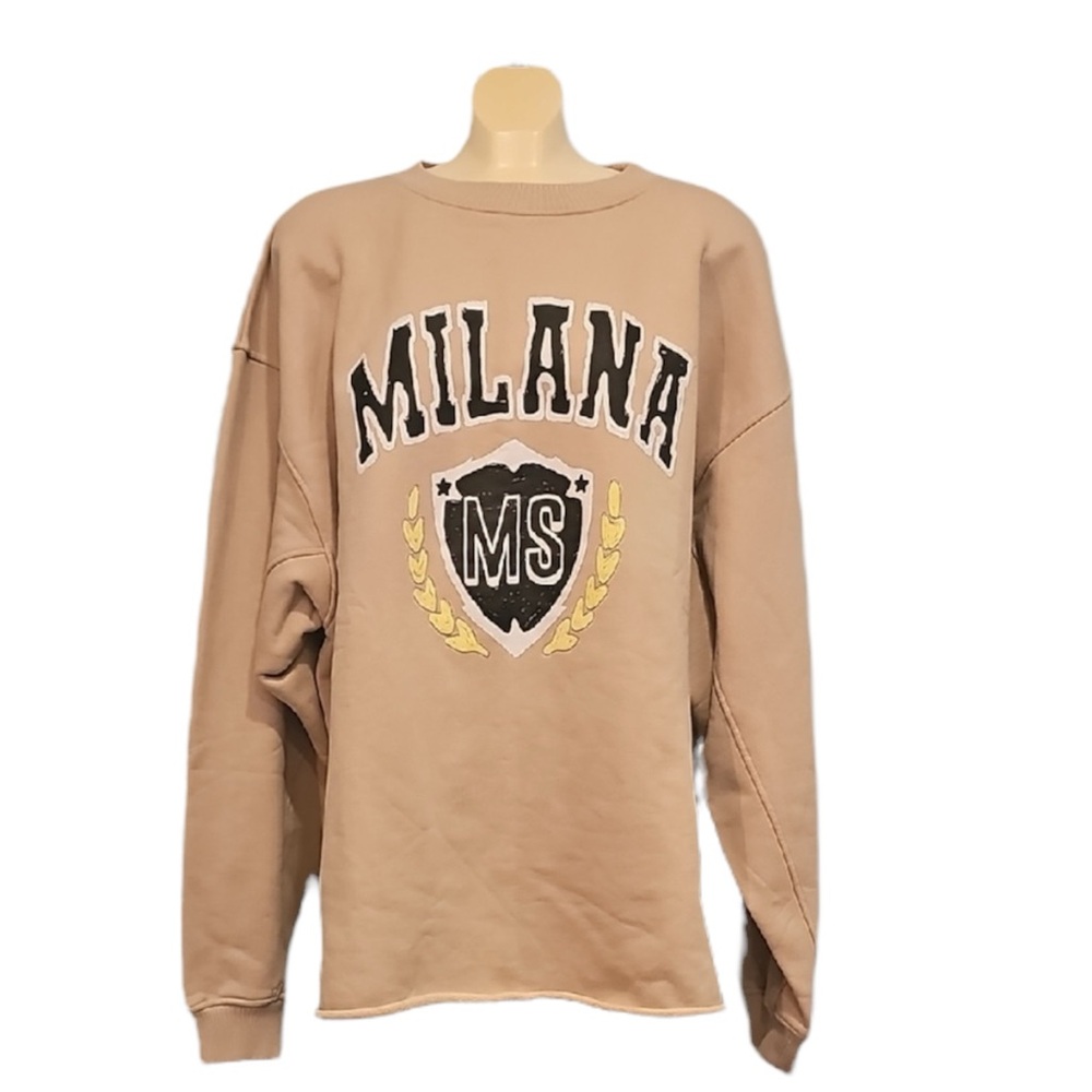 💚 Milana Heaveyweight Crest, Open Hen Sweatshirt, Size XXL
